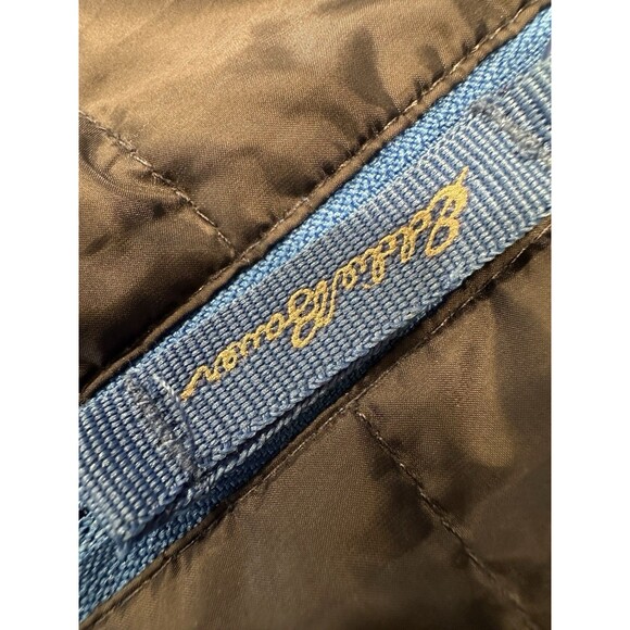 Eddie Bauer Boy's White And Navy Full Zip Hooded Puffer Coat Size M 10/12 Down j - Picture 11 of 13